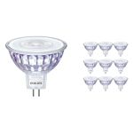 Mehrfachpackung 10x Philips Master Value LED Spot GU5.3 MR16 5.8W 490lm 36D - 940 Kaltweiß | Höchste Farbwiedergabe - Dimmbar - Ersatz für 35W