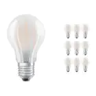 Mehrfachpackung 10x Ledvance CLASSIC LED E27 Birne Fadenlampe Matt 4.8W 470lm - 827 | Dimmbar - Ersatz für 40W