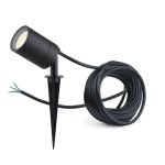 D'Lite Piquet Lumière Fuse Câble D'Alimentation Noir | IP65 - Convient pour 1x GU10 | incl. cable 2 Meter