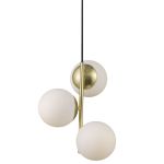 Nordlux Lilly Suspension Luminaire Métal Laiton | Convient pour 3x E14