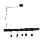 Eglo Suspension Luminaire Townshend-B Échantillon Noir | IP20 - Convient pour 5x E27 