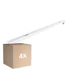 Lot 4x Réglette V2 LED T8 | Convient pour 1x 150cm Tube LED
