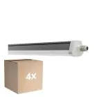 Lot 4x Ledvance Étanche Réglette Imperméable FLEX Câblage Traversant 42W 6800lm - | IP66 - Remplacement 2x 58W