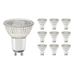 Lot 10x Spot LED GU10 PAR16 4W 345lm 60D - 927 | Meilleur rendu de couleur - Dimmable - Remplacement 50W